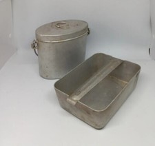 Lot De 2 Gamelle Poele Pliante Alu Armée Française modele 1952 algerie militaria