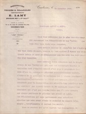 COURBEVOIE - LETTRE E. LAMY -
