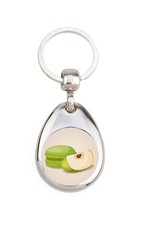 Macaron Pomme - Porte clé en
