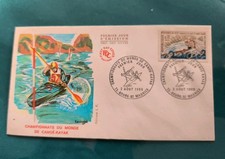 L3-ENVELOPPE PREMIER JOUR - CHAMPIONNATS DU MONDE DE CANOE - KAYAK - 1969