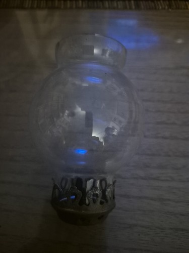 Verre lampe pigeon ancienne - lampe,