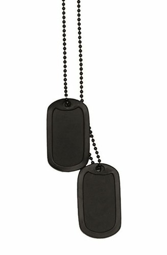 Pendentif chaine dog - chaine, noire