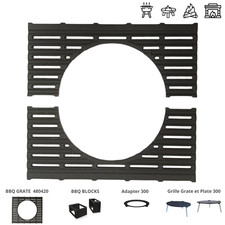 Grille BBQ Modulable en Fonte