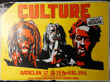 CULTURE REGGAE  ! rare affiche