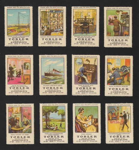 Poster stamps marconi radio - stamps,