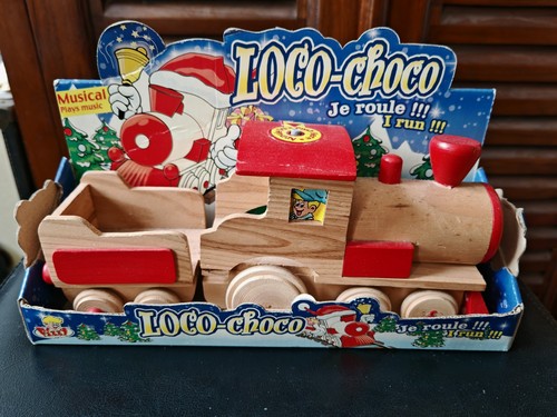 Jouet train bois - en, loco