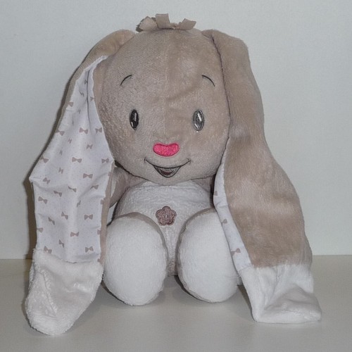 Doudou lapin auchan marron - lapin,