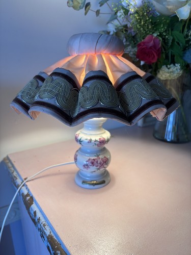 Lampe vintage porcelaine - lampe, en