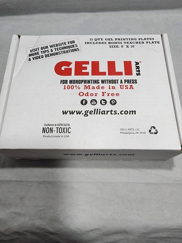 Box 8x10 gelli arts gel - 8x10",