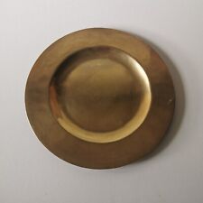 Assiette En Laiton Vintage / Artisanale Dinandier