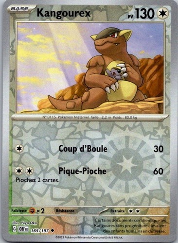 Carte pokémon kangourex - pokémon,