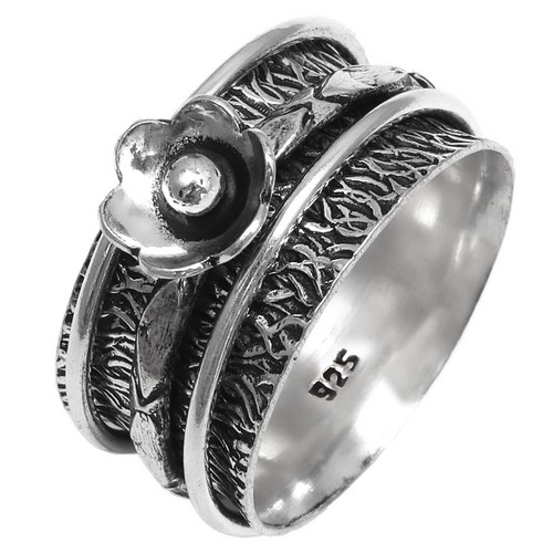 Bague toupie argent pour - en,
