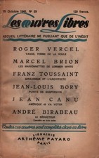 Les oeuvres libres - ,