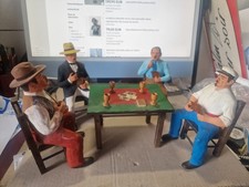 La partie de cartes de Pagnol Santons d’Art  Marseille