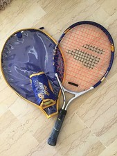 INESIS JR 110 COMP: RAQUETTE DE TENNIS JUNIOR AVEC HOUSSE & BALLES, PEU SERVI