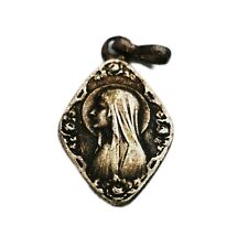 Médaille Religieuse Marie Souvenir De Lourdes Argent Massif