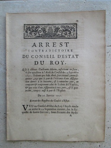 Arrêt 1787 accusation - 1787,