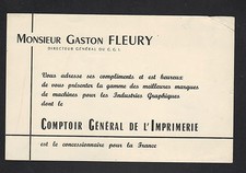 Buvard MATERIEL d' IMPRIMEUR