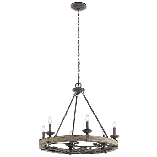Lustre camelot bois zinc - camelot, 8