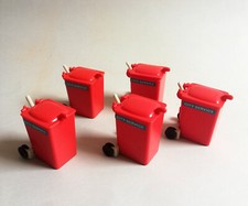 Playmobil poubelle rouge vintage camion poubelle jaune 3470  klicky