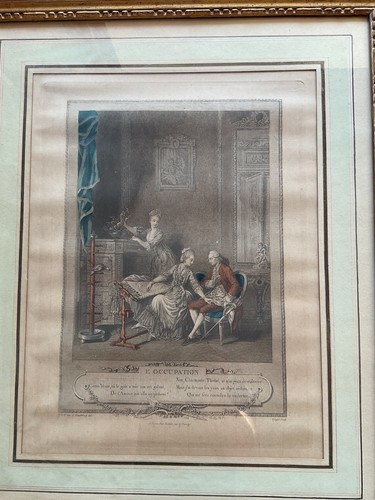 Gravure ancienne encadrée - gravure,