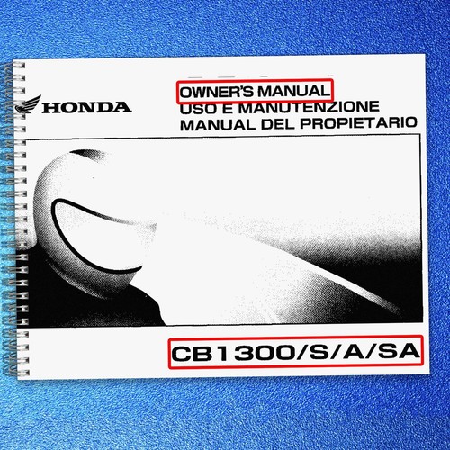 Honda cb1300 sa owners - s, a