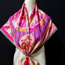 RARE VINTAGE foulard en soie