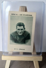 1934 RARE #11 VINCENT GRAULE card rugby Joseph MILLIAT lou usap perpignan carte