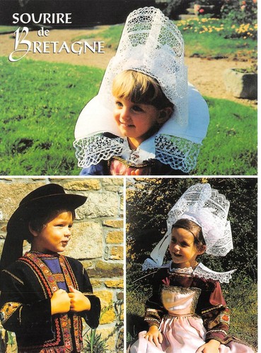 Cpm folklore bretagne - -folklore,
