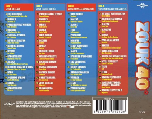 Neuf scellé zouk - cd, 40°