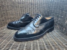 (F014 862) Richelieu Church’s Grafton Cuir Noir Brogue, Taille 7 UK (41 EU)