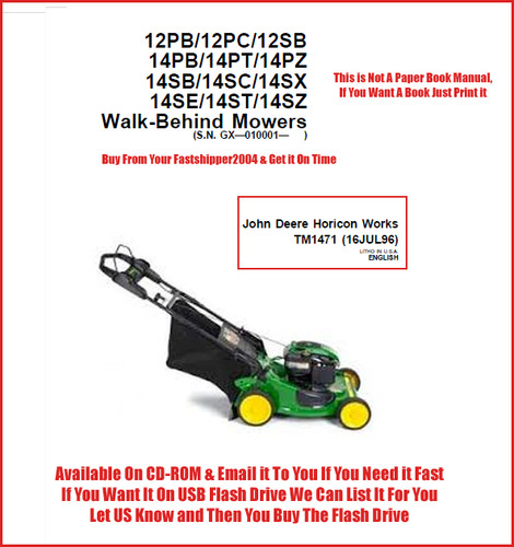 John deere mower - mower, 14sb