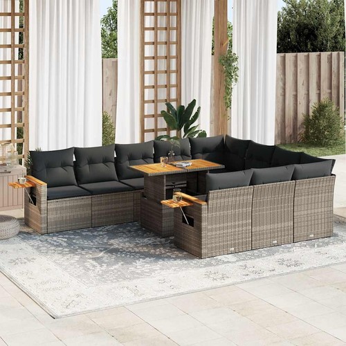 Salon jardin avec coussins - jardin,