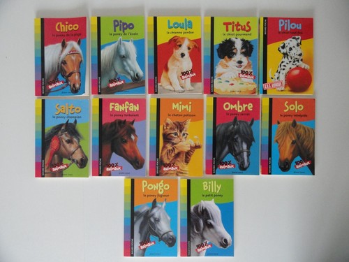 Lot livres 100 animaux - de, 12