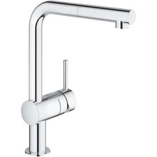 GROHE Mitigeur évier Minta 32168000 - Douchette extractible - Bec L - Bec tub...