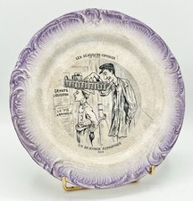 Assiette parlante porcelaine