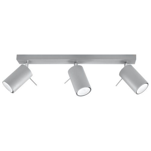 Plafonnier acier gris gu10 - gu10, 3