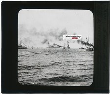 Bateaux, Escadre du Nord, photo plaque verre, noir & blanc, positif 8,5x10 cm