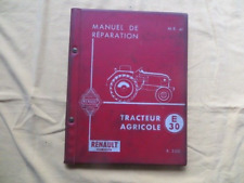 Tracteur RENAULT E 30 - manuel