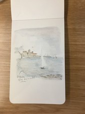 Antibes Dessin Signé de