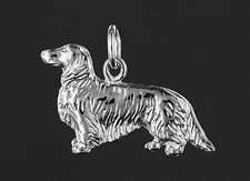 Pendentif  TECKEL Poil Long  -  Pendant DACHSHUND DOG