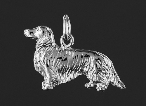 Pendentif teckel poil - ,