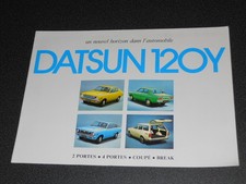 DATSUN 120Y coupé / berline / break brochure catalogue prospectus éd. années 70