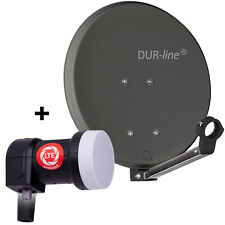 DUR-line Dsa 40 Anthracite Mini- Antenne Satellite Aluminium + Single LNB - 1