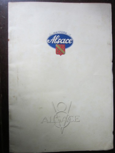Plaquette matford alsace - matford, v8