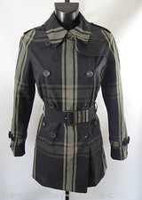 Trench-coat court noir AQUASCUTUM Club Check BOVEY taille 14 600€ Neuf avec étiquette