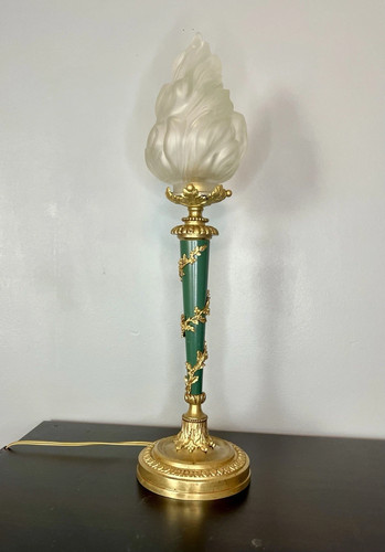 Lampe flambeau style empire - flambeau,
