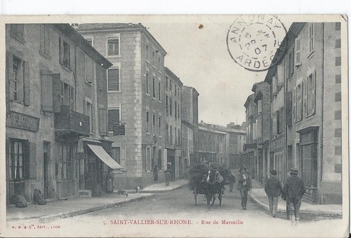 Cpa vallier sur - -, st-vallier-sur-rhÔne