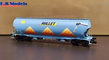 LS MODELS 30592 WAGON TRÉMIE TAGNPPS BLEU NOUVEAU LOGO MILLET SOLEIL NEUF BOITE
