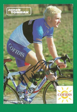CYCLISME carte cycliste JANEK TOMBAK Champion d'Estonie équipe COFIDIS Signée